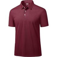 Ghassy Co. Golf Bordo Dry Fit Classic Tenis Casual Polo Yaka Erkek T-shirt