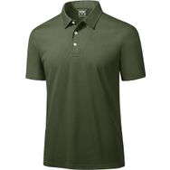 Ghassy Co. Golf Haki Dry Fit Classic Tenis Casual Polo Yaka Erkek T-shirt