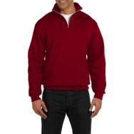 Ghassy Co. Silver Bordo Dik Yaka Yarım Fermuarlı Erkek Sweatshirt