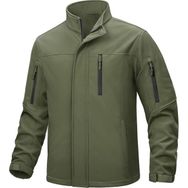 Ghassy Co Softshell Haki Dik Yaka Polar Erkek Mont