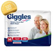 Giggles 120 Adet M Belbantlı Hasta Bezi