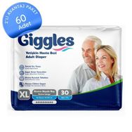 Giggles Belbantlı Ekstra Büyük XL 60 Adet Yetişkin Hasta Bezi