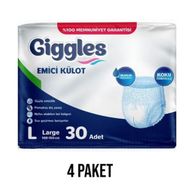 Giggles L 4x30'lu Emici Külot Yetişkin Hasta Bezi