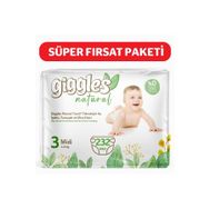 Giggles Natural No:3 Midi 232 Adet Bebek Bezi