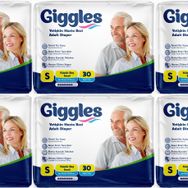 Giggles Yetişkin Bel Bantlı Tekstil Yüzey Small 6x30 Adet Hasta Bezi