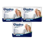 Giggles Yetişkin Bel Bantlı Tekstil Yüzey XL 3x30 Adet Hasta Bezi