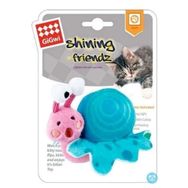 Gigwi 12 cm Mavi Pembe Catnipli Işıklı Salyangoz Kedi Oyuncağı