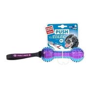Gigwi Push to Mute 18 cm Mavi Mor Dambıl Sesli Köpek Oyuncağı