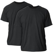 Gildan Siyah Ultra Pamuk 2'li Paket Yetişkin Erkek T-shirt