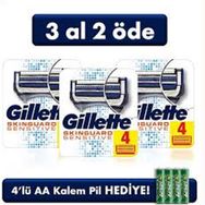 Gillette 4'lü 3 Al 2 Öde Skinguard Yedek Tıraş Bıçağı