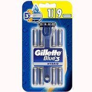 Gillette Blue 3 Hibrit Makine + 9 Bıçak