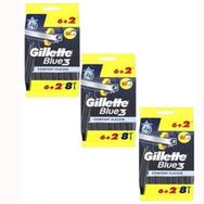 Gillette Blue3 Comfort Slalom 3 Adet 6+2'li Kullan At Tıraş Bıçağı