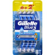 Gillette Blue3 Cool 3 Adet 6+2'li Kullan At Tıraş Bıçağı