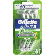 Gillette Blue3 Sensitive Tıraş Bıçağı 6'lı
