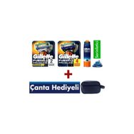 Gillette Fusion Proglide 4'lü Yedek Bıçak + 2'li Power + 200 ml Tıraş Jeli