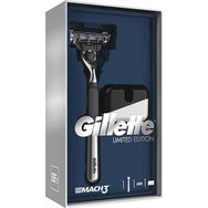 Gillette Mach 3 1 Up Tıraş Makine Krom Kaplama + Stand Premium