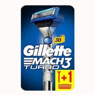 Gillette Mach3 Turbo Tıraş Makinesi +1 Yedek Tıraş Bıçağı
