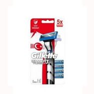 Gillette Mach3 Turbo Tıraş Makinesi ve 5 Yedekli Tıraş Bıçağı