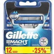 Gillette Mach3 Turbo Yedek 12'li Tıraş Bıçağı