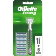 Gillette Sensor 3 Sensitive Tıraş Makinesi + 6 Yedek Tıraş Bıçağı
