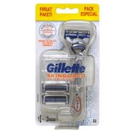 Gillette Skinguard Sensitive Tıraş Makinesi+3 Yedek Başlık Set