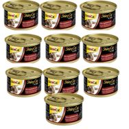 GimCat 10x70 gr Shinycat Tavuk Karides Malt Özlü Kedi Konservesi