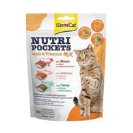GimCat 150 gr Nutri Pockets Sığır Eti - Somon - Maydanozlu Granül Yetişkin Kedi Ödülü