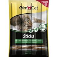 GimCat 20 gr Sticks Tahılsız Kuzu Etli ve Tavuklu Kedi Ödül Çubukları
