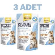 GimCat 3x60 gr Nutripockets Mix Yavru Kedi Ödülü