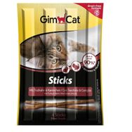 GimCat 4 Parça 20 gr Tahılsız Sticks Hindi ve Tavşan Etli Kedi Ödül Çubukları