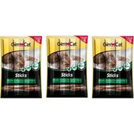 GimCat 4x20 gr 3'lü Sticks Tahılsız Kuzu Etli ve Tavuklu Kedi Ödül Çubukları