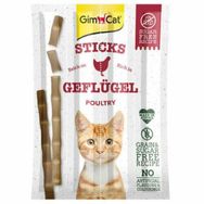 GimCat 4x5 gr Kümes Hayvanlı Tahılsız Kedi Ödül Çubukları