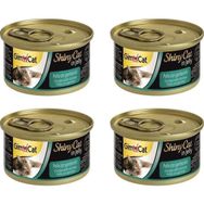 GimCat 4x70 gr Shinycat Konserve Tavuklu Karidesli Kedi Maması