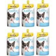 Gimcat 6x200 ml Latte Milk Kalsiyumlu Sıvı Kedi Sütü