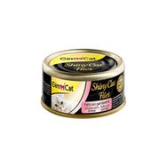 GimCat 70 gr 6 Adet Shinycat Kıyılmış Tavuklu ve Karidesli Kedi Konservesi