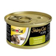 GimCat 70 gr Shinycat Tuna Balıklı Çimenli Yetişkin Kedi Konservesi