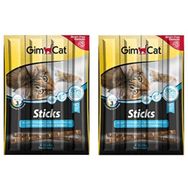 GimCat 8 Adet 20 gr Tahılsız Somon ve Atlantik Morina Balıklı Kedi Ödül Çubukları