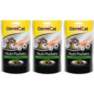 GimCat Nutri Pockets Peynirli Taurinli 3x60 gr Kedi Ödülü