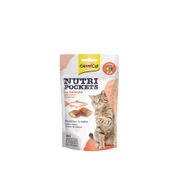 GimCat Nutripockets Somon Balikli Omega 3 ve Omega 6 60 gr Kedi Ödülü