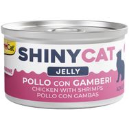 GimCat Shinycat Jelly Jöle İçinde Tavuklu ve Karidesli 70 gr Yetişkin Kedi Konservesi