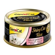 Gimcat Shinycat Kıyılmış Fileto Tavuk Karides Kedi Konsevesi 70 Gr