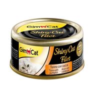 GimCat ShinyCat Kıyılmış Fileto Tuna Balıklı Kabaklı 70 gr Yetişkin Kedi Konservesi