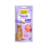 GimCat Snack Cream Duo Somon ve Domates 6x15 gr Ek Besin Kedi Ödülü