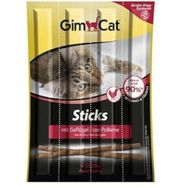 GimCat Sticks Kümes Hayvanlı 4'lü Kedi Ödülü Çubukları