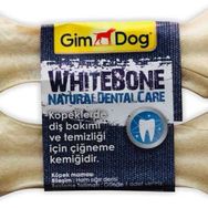 Gimdog 2'li 11 cm Beyaz Mordimi Press Köpek Ödül Kemiği