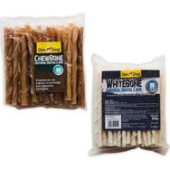 Gimdog 2x300 gr 10 cm 50 Adet Mordimi-Naturel Burgu Çubuk Kemik
