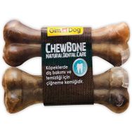 Gimdog Mordimi Ağız ve Diş Sağlığı için Naturel 2 Adet 120 gr Köpek Çiğneme Kemiği