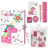 Gınmlyda 17.8×13 cm Unicorn Desenli Kilitli Defter