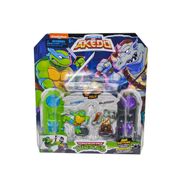 Giochi Preziosi AKT00100 15244 TMNT Akedo Leonardo ve Rocksteady 2'li Figür Oyuncak