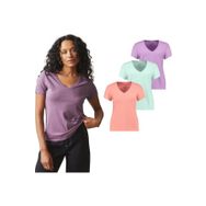 GIORGINA FERRI 3'lü Kutu Premium Kadın V Yaka Tee T-shirt Rosie